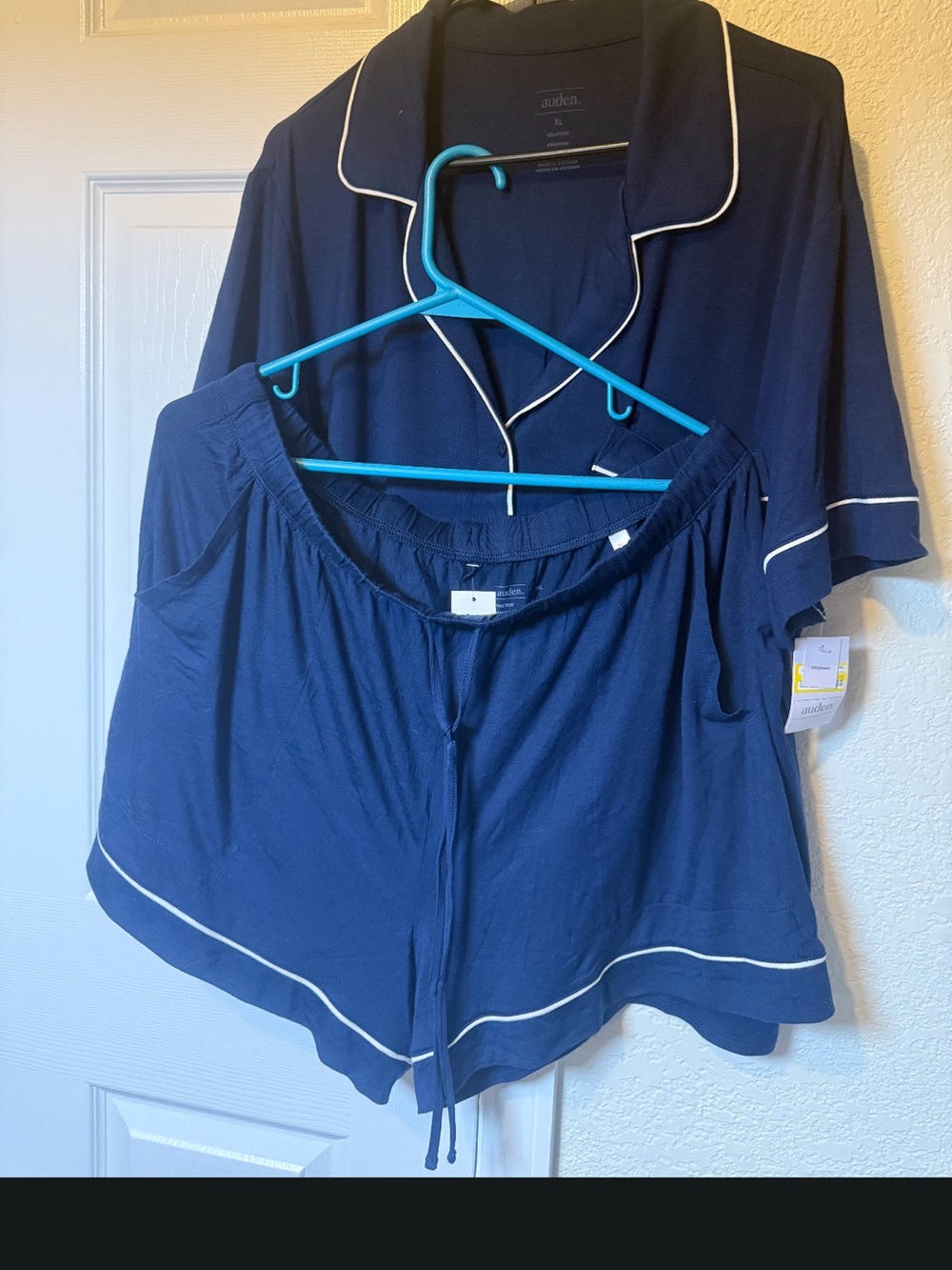 Auden Women’s Pajama Set Navy Blue Size XL